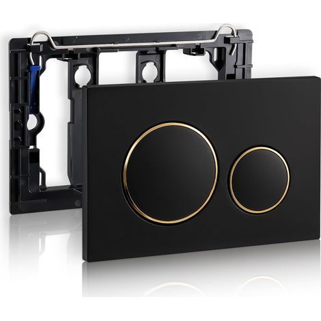 Geberit Sigma20 Betätigungsplatte für Zweimengenspülung: Schwarz, Gold (115.882.KM.1-or) (1/4)