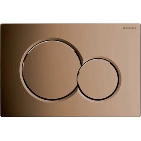 PLACCA DI COMANDO SIGMA01 DOPPIO TASTO OTTONE LUCIDO GEBERIT