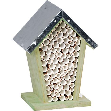 Maison à abeilles - L 12 cm x l 15 cm x H 21,8 cm - Livraison gratuite (1/2)