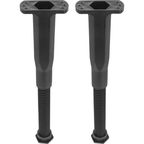 pieds de support de meubles à hauteur réglable, pieds de remplacement robustes pour meubles, supports de cadre de lit (plage de hauteur : 19,5-37,5 cm)-21.10X8.90X3.80CM-Black 1 (1/3)