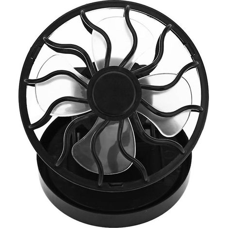 Ventilatore portatile, ventilatore solare portatile, mini ventilatore da tavolo USB, refrigeratore portatile [YJD] Nero (1/3)