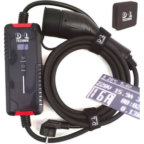 Ladegerät Wallbox Ladekabel 5m Typ2 mobil Ladestation ElektroPKW Ladegerät 55861 (1/5)