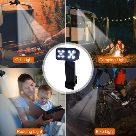 Lampe de barbecue étanche et ultra-lumineuse à LED, résistante à la chaleur et flexible, idéale pour la cuisson en extérieur. (1/5)