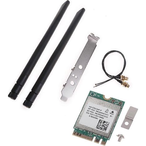 NGFF BCM94356Z 2,4 GHz + 5 GHz 1200 Mbit/s WLAN-Karte BT4.1 Bluetooth, Drahtlosmodul für Laptops mit Antennen und Deflektor