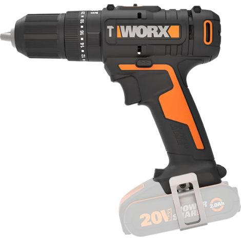 Perceuse-visseuse à percussion Worx WX370.9 20V 50Nm avec mandrin de 13 mm pour perçage et vissage (1/5)