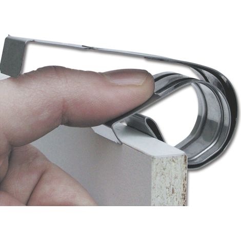 Camar Easy Clip Blendenhalter für Holzstärke 15-22mm, Stahlblech - 10 Stück