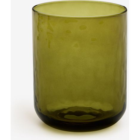 Pack de 4 verres 39,5 cl en verre Leomie SKLUM Vert Olive Intense (1/5)