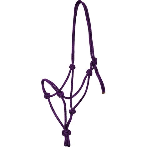 Pool's VIOLA/NERO Capezza Cavezza in corda annodata regolabile (1/3)