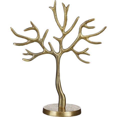 Mica Decorations Baum Dekoration Aluminium 27 x 11,5 x 32 cm gold Figur