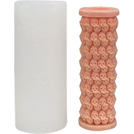 Moule à bougie pilier 3D pour la décoration de bougies en plâtre, fondant et résine époxy. (1/5)