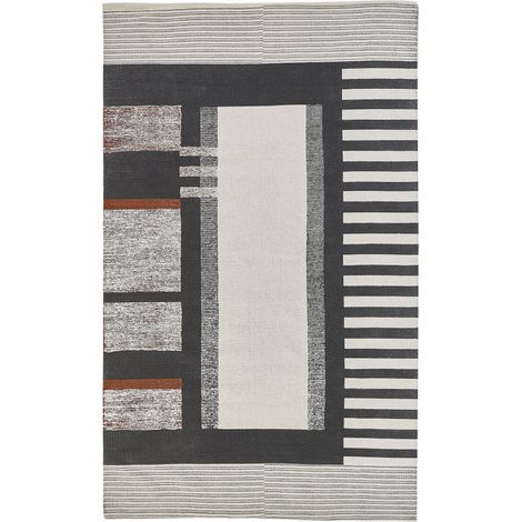 Tappeto di cotone multicolore rettangolare 140 x 200 cm Kakinada