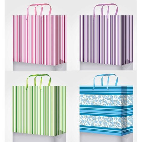 Bolsa decorativa vertical de papel de aluminio para CD fresco