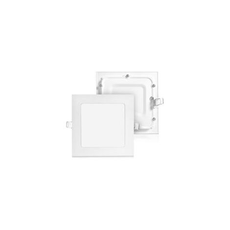 Set mit 2 flachen 9-W-LED-Deckenleuchten, 900 lm schlankes Lichtpanel, 4000 K Tageslicht, Einbauleuchte, Aufputzmontage, 85–265 V – Crezuo