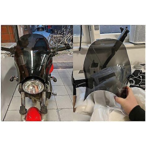Pare-brise pour Kawasaki Z900rs Z 900 Rs W800 W650 W 800 650 Zr7 Zr-7 750 Er5 Er-5 Er 500 Twister Screen, verre de pare-brise gris - Gris A