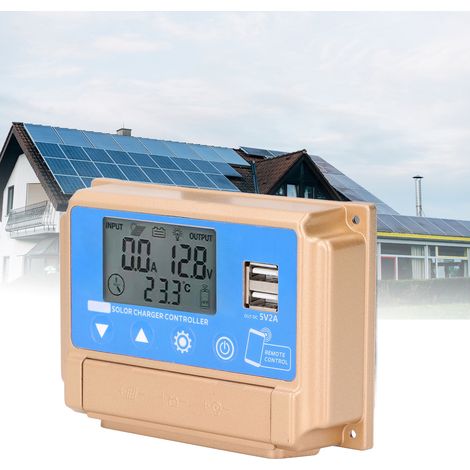12V/24V MPPT-Solarladeregler, Dual-USB-Photovoltaik-Laderegler mit Bluetooth, 30A (1/5)