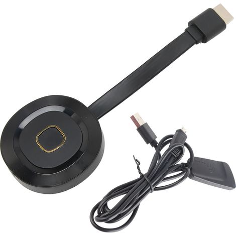 Adaptateur d'affichage sans fil HD Multimedia Interface 5G/2,4G WiFi, récepteur d'affichage compatible DLNA, Miracast et AirPlay (1/5)
