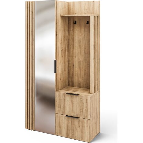 Flurkommode mit 1 Tür und 2 Schubladen Rony Holz (1/5)