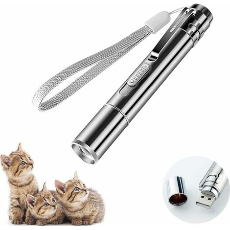 Cat Pointer Interactive Cat Toys 7 in 1 Funny Cat Multi-model Play LED Flashlight with USB Rechargeable (1/5)