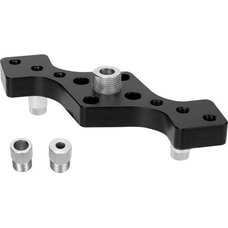 Positionneur perçage 3-en-1 – Trou ouvert disque – Cheville verticale – Poinçon – Jig trous 6/8/10 mm – Outils bois
