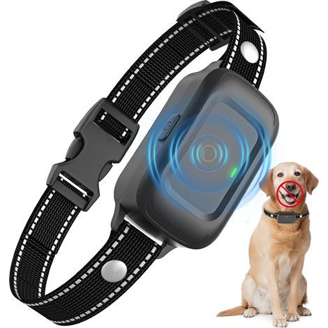 Collier Anti Aboiement Chien, Automatique Collier de Dressage pour Détection, Ultrasons/Bip/Vibration Intelligente des Aboiements (1/5)