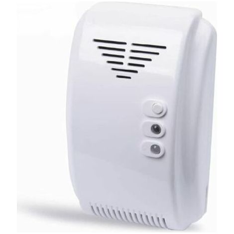 BUNTHAUS PA Detector de gas, detector de gas de 12 V, sensor de alarma, propano, butano, GLP, autocaravana natural, furgoneta, color blanco (1/2)