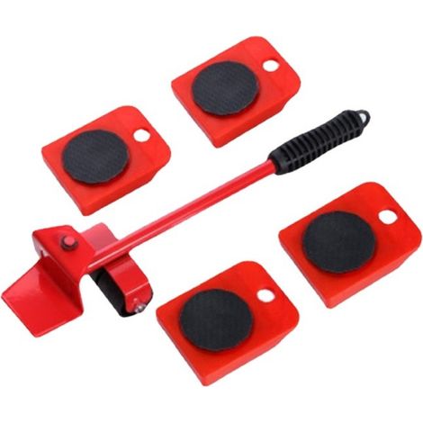 4 Roulettes pour meubles, Lève-meubles portable, Base antidérapante, Ensemble de transport, Déménagement lourd (1/5)