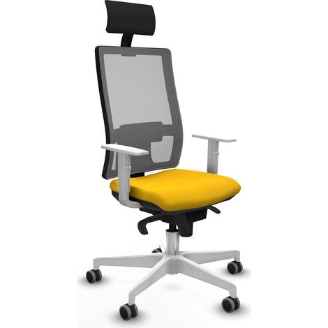 Piqueras et Crespo Horna Silla de oficina cómoda amarilla (1/3)