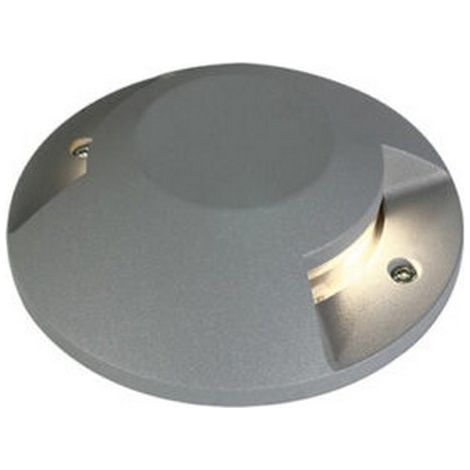 Spot Encastrable Extérieur de Sol LED D200 12W IP67 Gris ZAMBELIS Z69058B FS - Blanc chaud - 3000K (1/2)