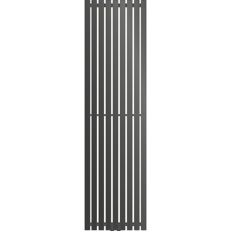ECD Germany Radiatore Termosifone Termparredo Scaldasalviette Stella Verticale Piatto - 480x1800 mm - Cromato Radiatore Scaldasalviette Asciugamani da bagno Verticale Piatto 480x1800 mm non elettrico