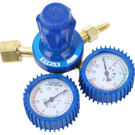 Détendeur de bouteille d'oxygène avec manomètre antichoc, accessoires régulateur de pression pour réservoir à oxygène (1/5)