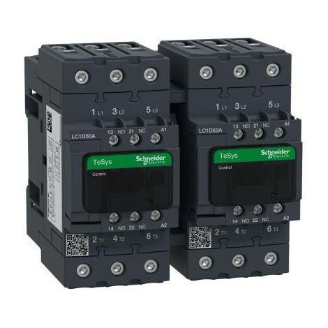 Contacteur inverseur TeSys D 3P AC-3 50A 440V bobine 110V - LC2D50AF7