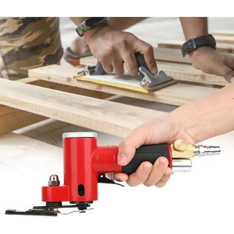 Ponceuse pneumatique d'angle à 90° FS-30, mini meuleuse pour polissage du métal, kit d'accessoires inclus (1/5)