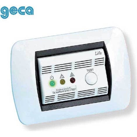 Rivelatore Di Fughe Di Gas Metano Bianco Life (Geca Cod. 36900680)