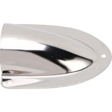 Ortviai Cache-ventilation marine en acier inoxydable 316 brillant, design coquille, 120 x 100 x 35 mm pour bateaux (1/5)