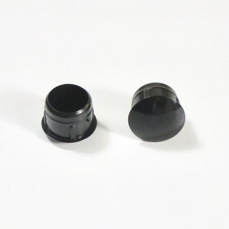 Bouchon obturateur plastique 12 mm noir – Résistant à l'humidité – Pour obturation de trous dans divers matériaux – Qualité industrielle – Ajile