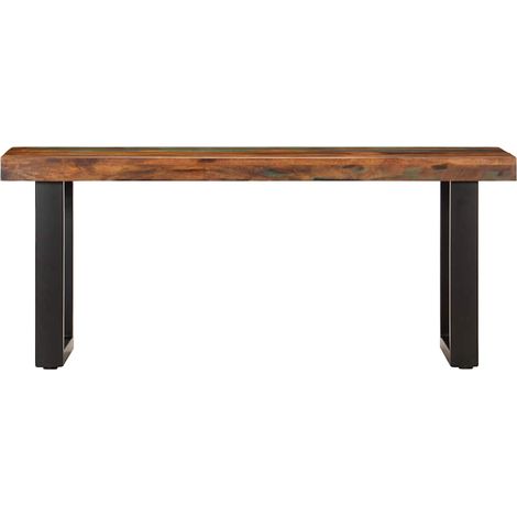 Maison Exclusive - Sitzbank 110 cm Altholz und Stahl (1/5)