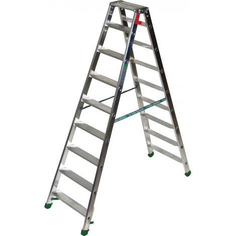 Doppelleiter 2x8 Stufen - Maximale Arbeitshöhe 3,26m - D7 (1/5)