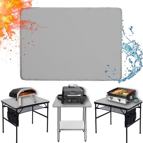 Sous le tapis de barbecue 26 '' x 31 '' imperméable à l'eau, tapis de barbecue pour barbecue en terrasse pour barbecue extérieur isolant (1/5)