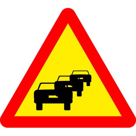 Señal reflectante Aviso de congestión, de acero galvanizado SEKURECO                                                          70 cm (1/3)