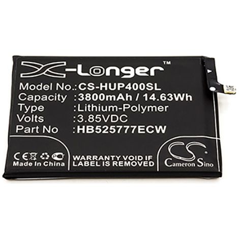 NX - Batterie téléphone, smartphone, GSM pour Huawei 3.85V 3800mAh - HB525777ECWHB52577
