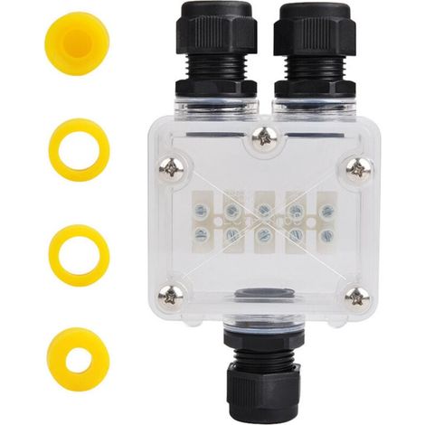Boîte de Jonction, Connecteur Étanche Ip68, Boîte de Dérivation Étanche 3 Voie, Connecteurs Boîte pour Câble Ø 4 à 14mm, Éclairage à LED, Panneau d'Affichage (1/4)