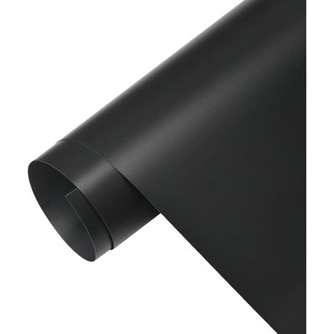 Vinilo adhesivo para coches, protección impermeable, tecnología sin burbujas, negro mate, 50 cm x 600 cm (1/2)