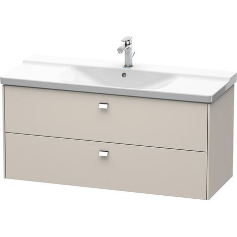 Meuble sous-vasque BRIOSO poignée chromé 561x1220x479mm taupe