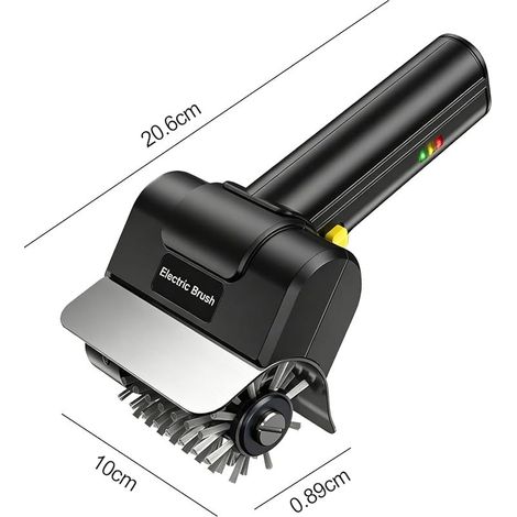 Brosse électrique pour Barbecue,Brosse Electrique Barbecue,Brosse de Nettoyage de Gril sans Fil avec Gant et Brosse,Autonomie de 100 Min,Rechargeable Nettoyeur de BBQ pour Grilles de Barbecues (Noir)