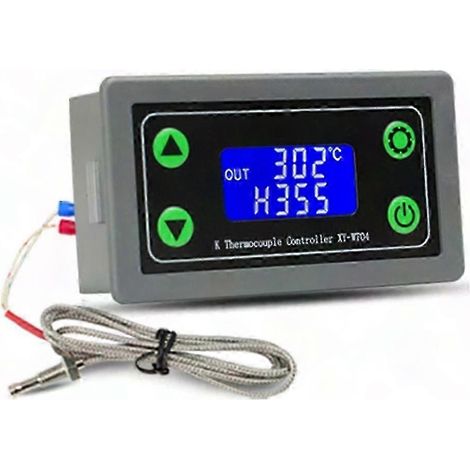 Digitalthermostat XY-WT04 mit Thermoelement Typ K, Temperaturregler -99°C bis 999°C, hochpräziser Regler für Öfen und Industrieanlagen. (1/5)