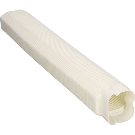Cache-conduit flexible AC Line Cover 416 de 25 pouces de longueur, revêtement décoratif en PVC pour climatiseurs mini-split et centraux (1/5)
