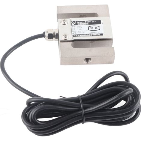 Capteur de poids à cellule de charge de Type S M8x1,25, en acier inoxydable, pression de traction, Force de Compression et de Tension 20KG