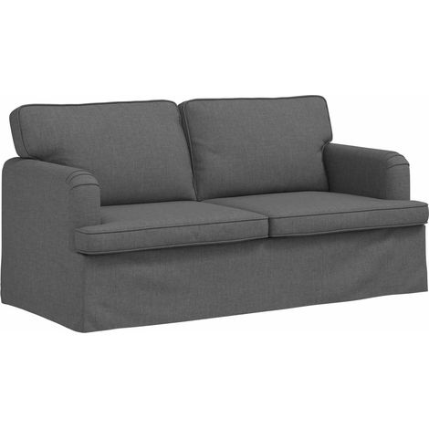 Canapé Gris foncé 142 x 80 x 85 cm tissu (1/5)
