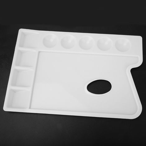 Palette rectangulaire, palette de couleurs, support pour aquarelle, chevalet, palette de couleurs artistiques à trous ronds