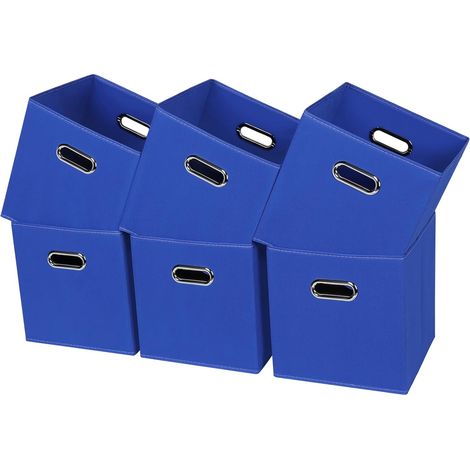 6 Stück Faltbarer Stoff-Aufbewahrungswürfel ohne Abdeckung Aufbewahrungsbox Stoff-Aufbewahrungsbox, Grün 27 27 28CM (1/5)